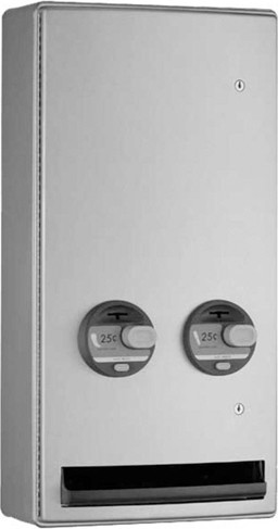 Surface-Mounted Recessed Napkin and Tampon Dispenser B-47069 CONTURA #BOB47069250 Surface-Mounted Recessed Napkin and Tampon Dispenser B-47069 CONTURA #BOB47069250