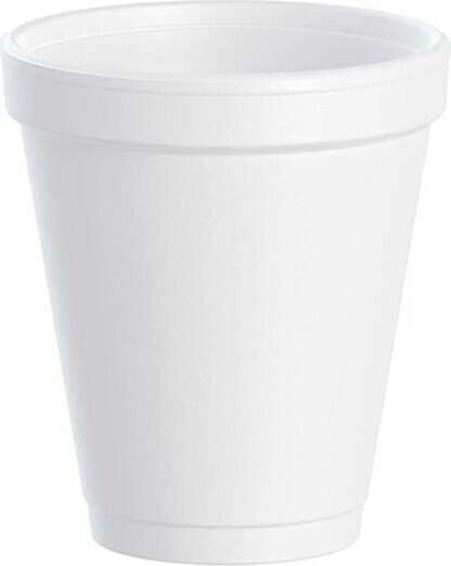 Flat Styrofoam Cup 10 oz #EM801010000