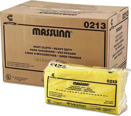 Masslinn Yellow Heavy Duty Dust Cloths #EM103268000