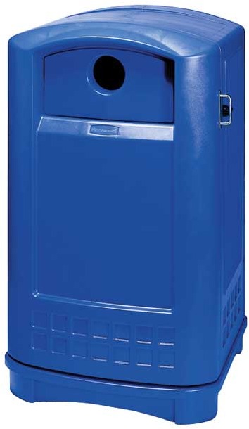Conteneur pour le recyclage des bouteilles et des canettes Plaza #RB396873BLE