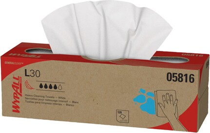 Wypall L30 Pop-Up Box Cleaning Towels #KC005816000