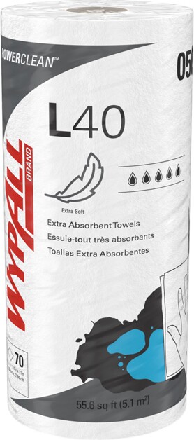 Wypall L40 White Roll Extra Absorbent Towels #KC005027000