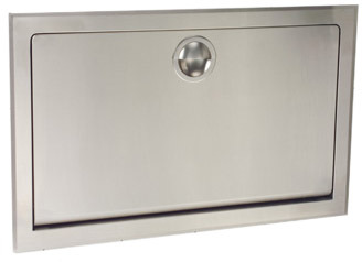 Stainless Steel Horizontal Built-in Baby Changing Station Bobrick KB110-SSRE #BOKB110SSRE