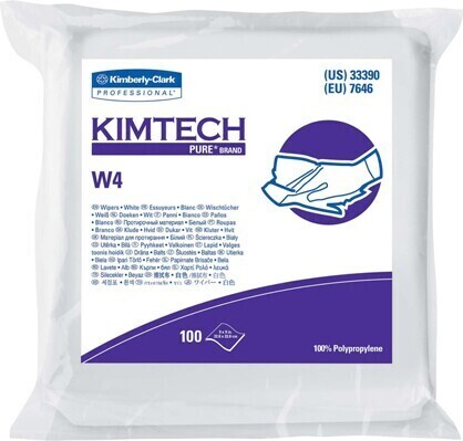 KIMTECH W4 Critical Wipers, 5 x 100 Sheets #KC033390000