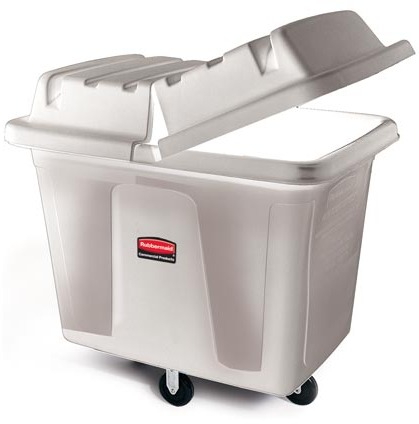 Chariot de buanderie cubique 12 pieds cubes Rubbermaid 4612 #RB004612BLA