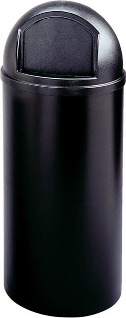 816088 MARSHAL Poubelle ronde avec couvercle 15 gal #RB816088NOI