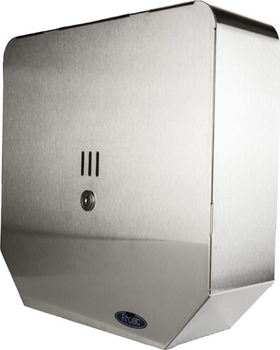 168 Frost Single 13" Jumbo Roll Toilet Tissue Dispenser #FR000168S00
