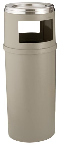 Poubelle ronde combinant cendrier et poubelle sans porte Classic #RB818588000 Poubelle ronde combinant cendrier et poubelle sans porte Classic #RB818588000