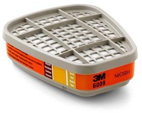 Cartouche contre les vapeurs de mercure ou de chlore 6009 #3M006009000 Cartouche contre les vapeurs de mercure ou de chlore 6009 #3M006009000