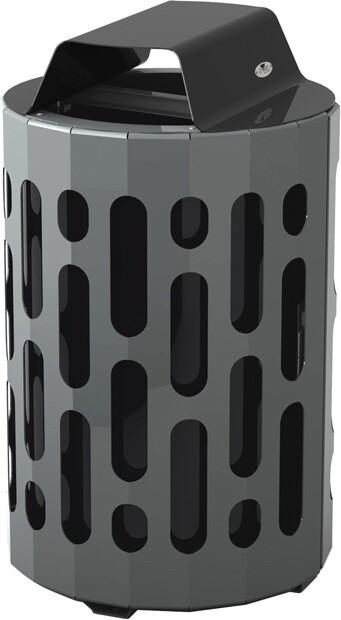 STINGRAY Outdoor Waste Container with Lid 42 Gal #FR002020NOI STINGRAY Outdoor Waste Container with Lid 42 Gal #FR002020NOI