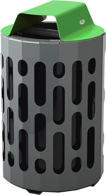 STINGRAY Outdoor Waste Container with Lid 42 Gal #FR002020VER
