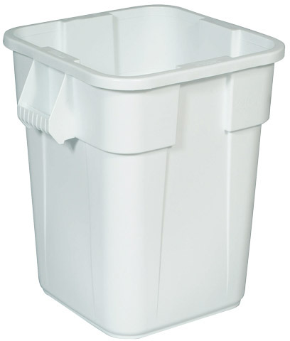 Square Waste Container 40 Gals. Without Lid Brute #RB003536BLA