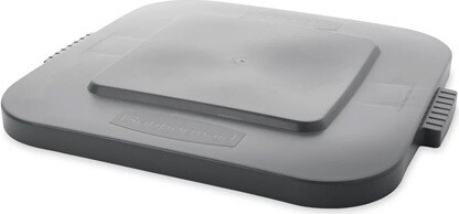 Square Container Lid 28 Gallons Brute #RB003527GRI