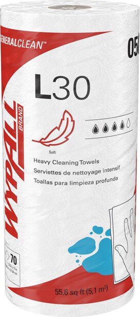 Wypall L30 Chiffons de nettoyage blanc en rouleau #KC005843000