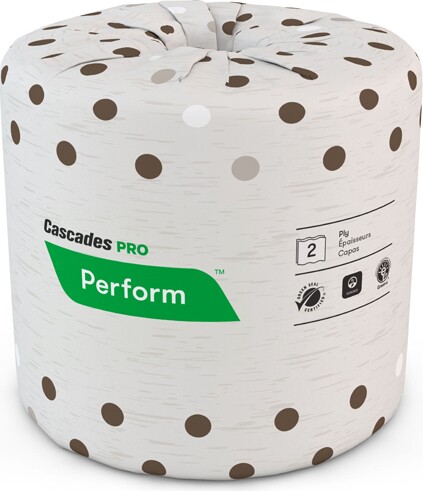 Papier hygiénique Perform latte #B400, 2 plis, 80 x 400 par caisse #CC00B400000
