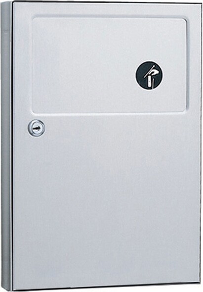 CLASSIC Poubelle pour serviettes hygiéniques en acier inoxydable #BO00B254000 CLASSIC Poubelle pour serviettes hygiéniques en acier inoxydable #BO00B254000