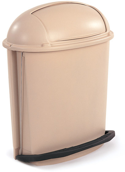 Pedal Rolltop Waste Container #RB006177BEI