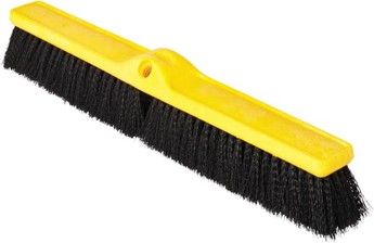 Plastic Push Broom 24" with Black Polypropylene Bristles #RB009B09NOI
