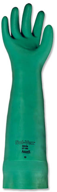 Gants en nitrile 22 mils. Verts au fini gauffré Sol-Vex #TR037185008 Gants en nitrile 22 mils. Verts au fini gauffré Sol-Vex #TR037185008