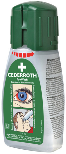 Eyewash Bottle 235 mL Cederroth #SE07221A000