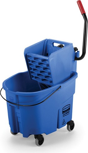 Side Press Bucket & Wringer Combo WaveBrake, 8.75 gal #RB758888BLE