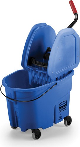 Down Press Bucket & Wringer Combo WaveBrake, 8.75 gal #RB757888BLE