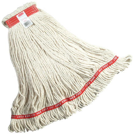 Web Foot, Synthetic Mop, Narrow Band, Looped-end, White #RBA11306000