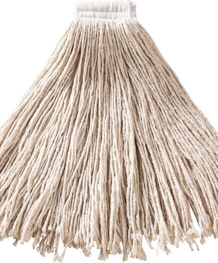 Dura Pro, Vadrouille humide en synthétique, bande large, coupée, blanche #RB00F558BLA Dura Pro, Vadrouille humide en synthétique, bande large, coupée, blanche #RB00F558BLA