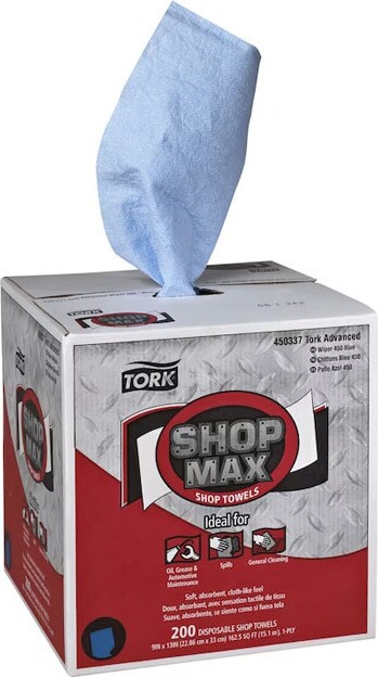 450337 Shopmax Chiffons industriel en boîte pop-up, bleu #SC450337000 450337 Shopmax Chiffons industriel en boîte pop-up, bleu #SC450337000