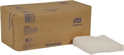 DX600 Xpressnap, White Napkins, 12 x 500 Sheets #SC0DX600000