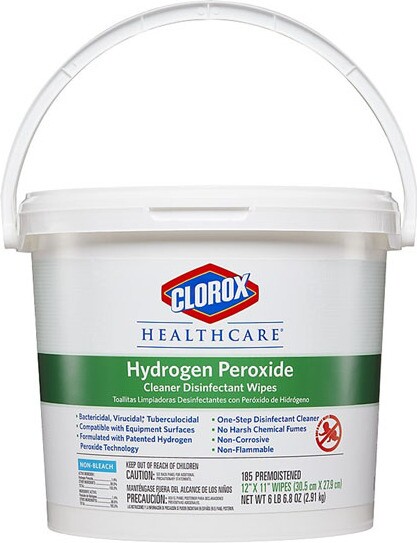 CLOROX HEALTHCARE Hydrogen Peroxide Disinfectant Roll Wet Wipes #CL030826000