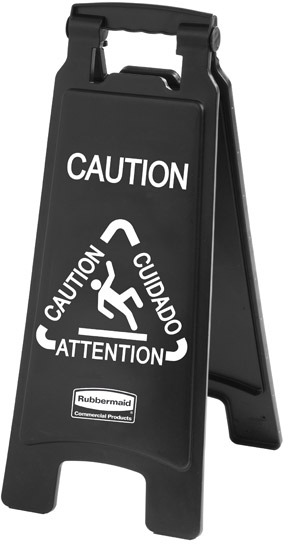 Trilingual 2-Sided Caution Sign Executive Series #RB186750500