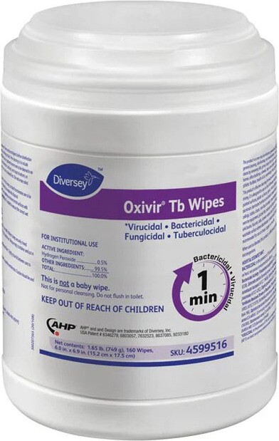 Oxivir TB Hydrogen Peroxide Disinfectant Wipes #JH514470800