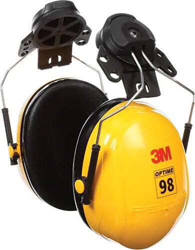 Cap-Mounted Earmuff Hearing Conservation Optime 98 H9P3E #TQ0SC173000