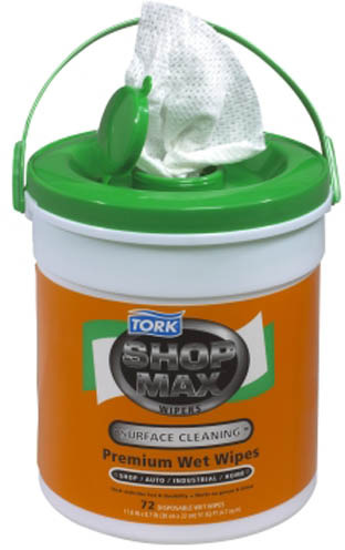 450340 ShopMax Blue Centerpull Paper Towel in a Bucket #SC192594000