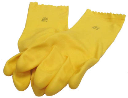 Gants de vaisselle gauffrés en latex #TR002977000