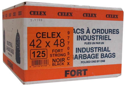 Black Garbage Bags 42 X 48 Celex #GO097705NOI Black Garbage Bags 42 X 48 Celex #GO097705NOI