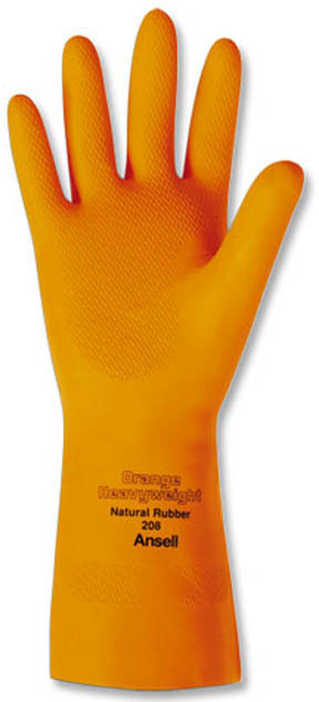 Orange Diamond-Shaped Embossed Gloves Heavyweight #208 #TQSAX917000