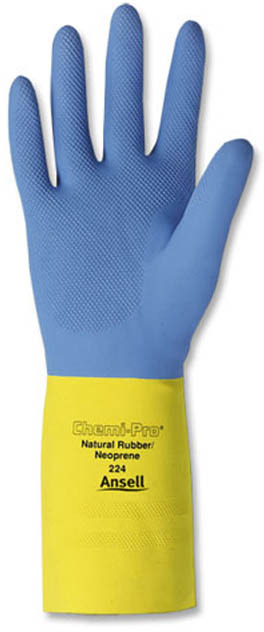 Gants en néoprène sur latex pour travaux robustes AlphaTech #TR000224007