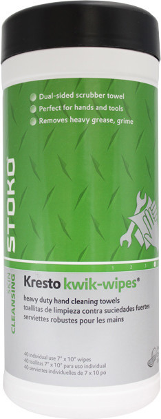 Heavy-Duty Hand Cleaning Wipes Kresto Kwik-Wipes #SH00150W000