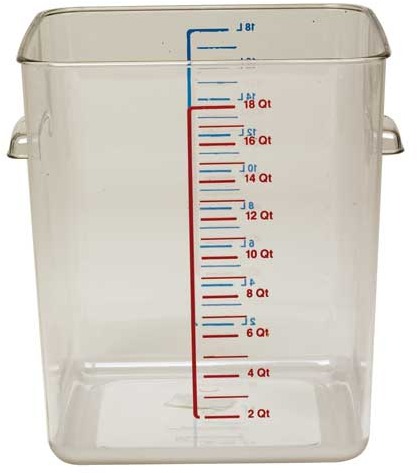 Contenant carré transparent #RB006318TRA