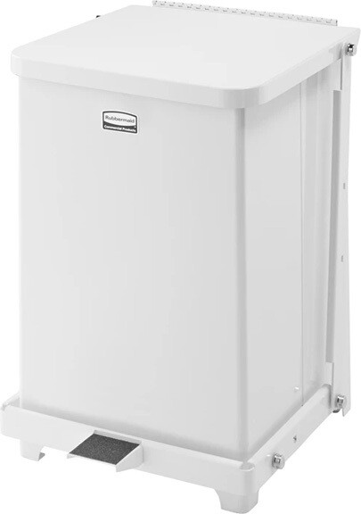 Quiet Square Step Can Defenders, 7 gal #RBQST7EPLWH