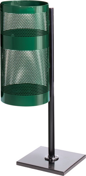 Outdoor Perforated Steel Wastebasket #RBH9NEGN000