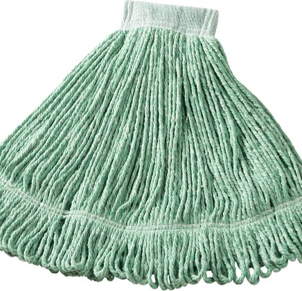 Super Stitch Synthetic Wet Mop, Wide Band, Looped-end, 20 oz #RBD25206VER