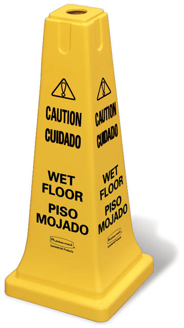 Bilingual Safety Cone 25-3/4" #RB627777JAU Bilingual Safety Cone 25-3/4" #RB627777JAU