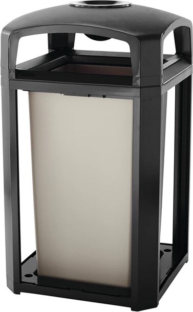 3975 LANDMARK Poubelle extérieur avec couvercle 50 gal #RB397501NOI