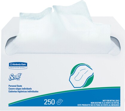 39000 SCOTT Couvre-sièges de toilettes en papiers, 20 x 250 feuilles #KC039000000