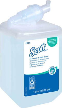 Foam Hair and Body Wash Scott Pro, 1L #KC091553000