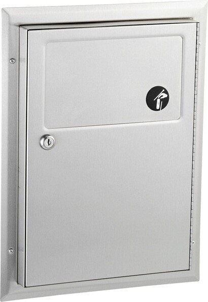 CLASSIC Poubelle pour serviettes hygiéniques en acier inoxydable #BO000354000 CLASSIC Poubelle pour serviettes hygiéniques en acier inoxydable #BO000354000