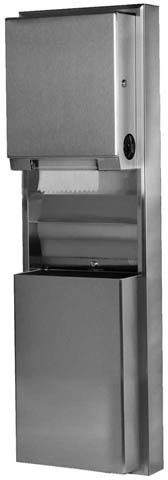 ClassicSeries Surface-Mounted Paper Dispenser and Waste Receptacle #BO039619000